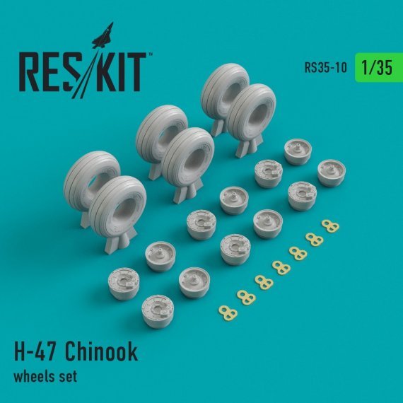 1/35 H-47 Chinook wheel set