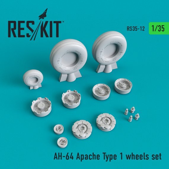1/35 AH-64 Apache Type 1 wheels