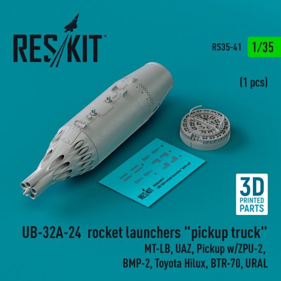 1/35 UB-32A-24 rocket launchers pickup truck