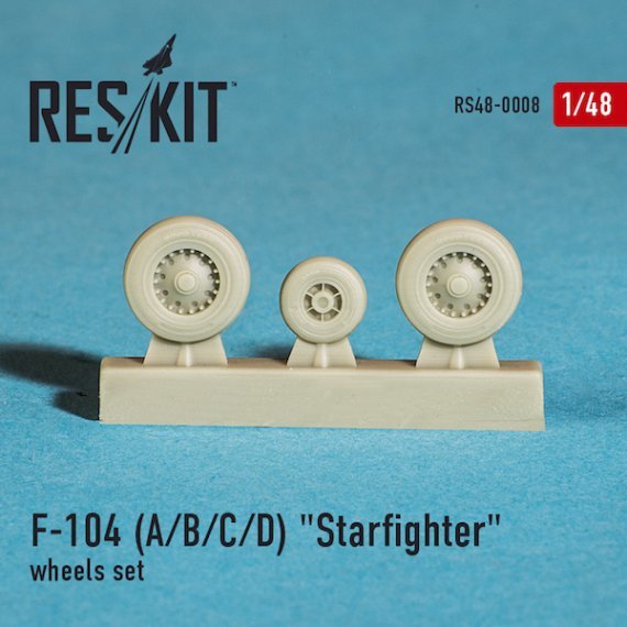 1/48 Lockheed F-104A/F-104B/F-104C/F-104D Starfighter wheels