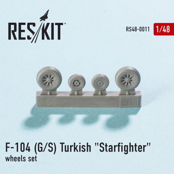 1/48 Lockheed F-104G/S Turkish Starfighter wheels set