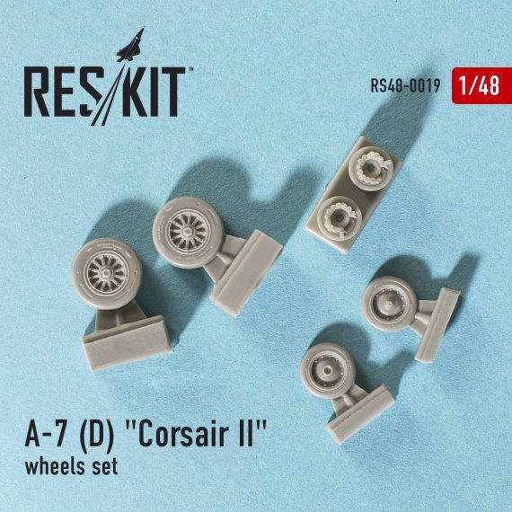 1/48 Vought A-7D Corsair II wheels set