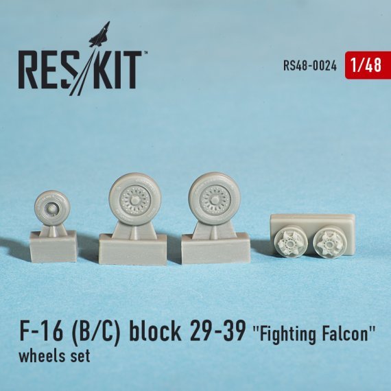 1/48 F-16B/F-16C block 29-39 Fighting Falcon wheels set