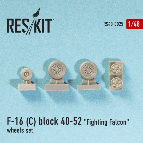 1/48 F-16C block 40-52 Fighting Falcon wheel set