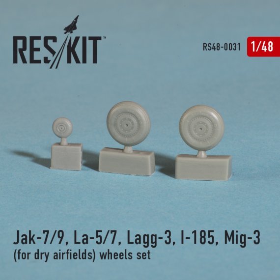 1/48 Yak-7/Yak-9, La-5/La-7, LaGG-3, Mig-3 Dry Airf. wheels set