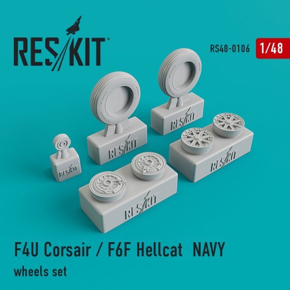 1/48 Vought F4U Corsair/Grumman F6F Hellcat Naval based wheels