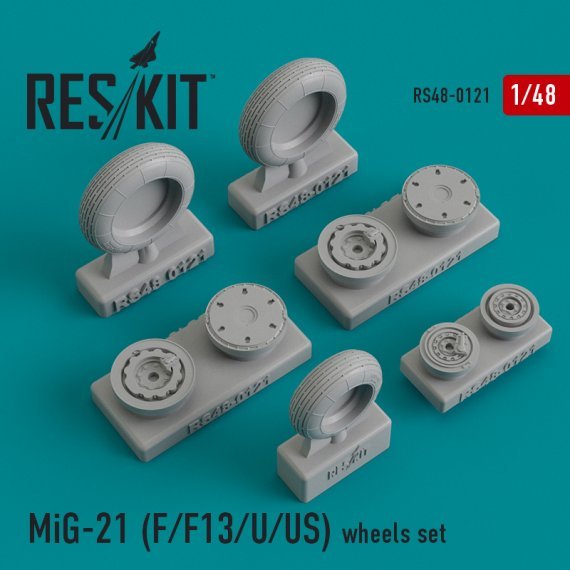 1/48 MiG-21 F/F13/U/US wheels set