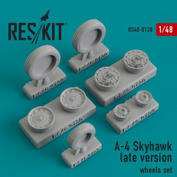1/48 A-4 Skyhawk late wheels set