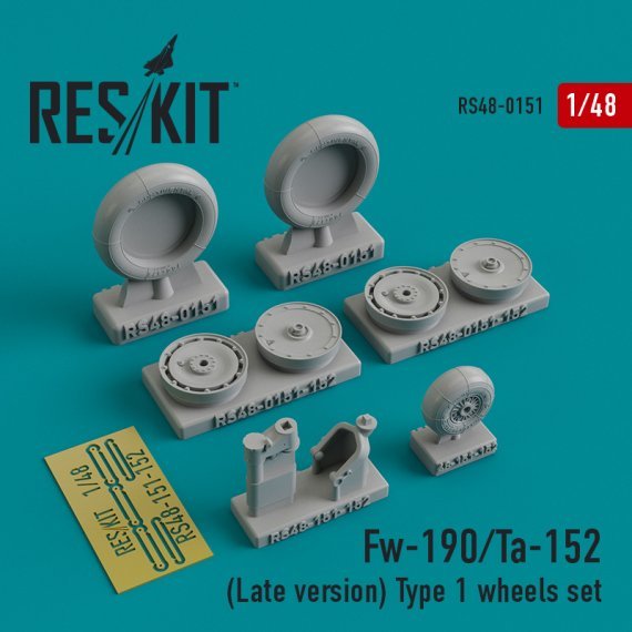 1/48 Focke-Wulf Fw-190/Ta-152 Type 1 wheels set
