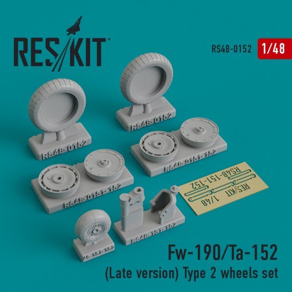 1/48 Focke-Wulf Fw-190/Ta-152 Type 2 wheels set