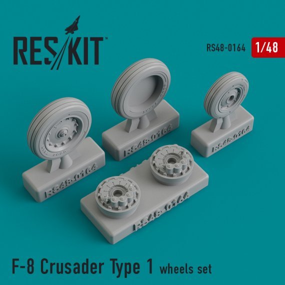 1/48 F-8 Crusader Type 1 wheels set