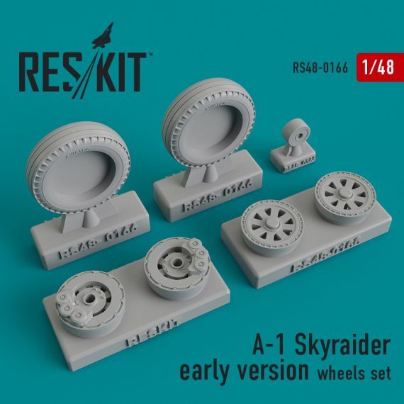 1/48 A-1 Skyraider early wheels set