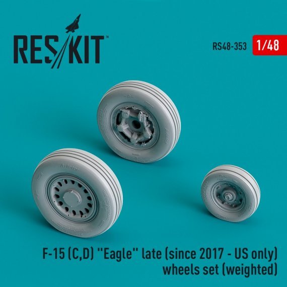 1/48 F-15 C,D Eagle late US only wheels weighted