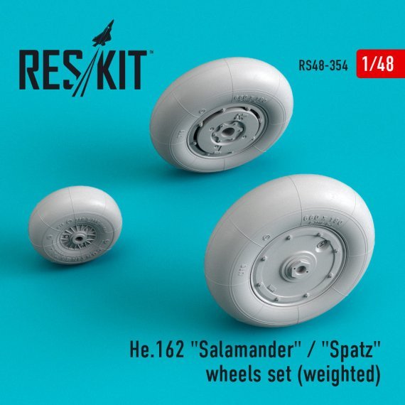 1/48 He 162 Salamander/Spatz wheels