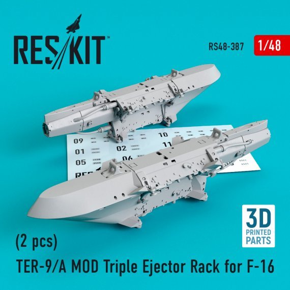 1/48 TER-9/A MOD Triple Ejector Rack for F-16