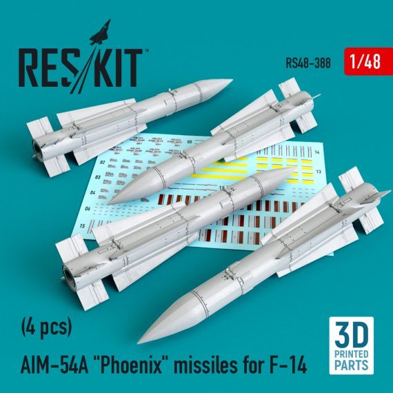 1/48 AIM-54A Phoenix missiles for F-14