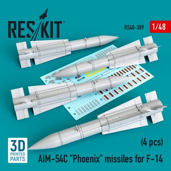 1/48 AIM-54C Phoenix missiles for F-14