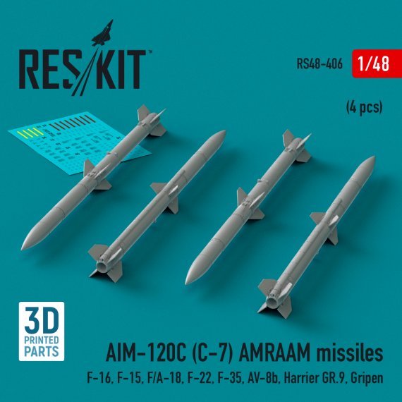1/48 AIM-120C C-7 AMRAAM missiles.