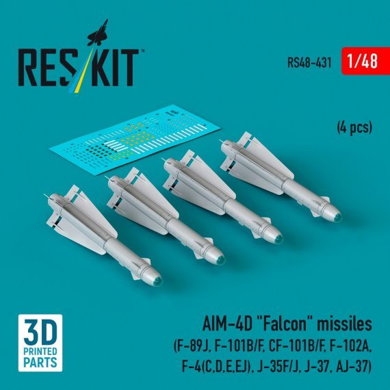 1/48 AIM-4D Falcon missiles.