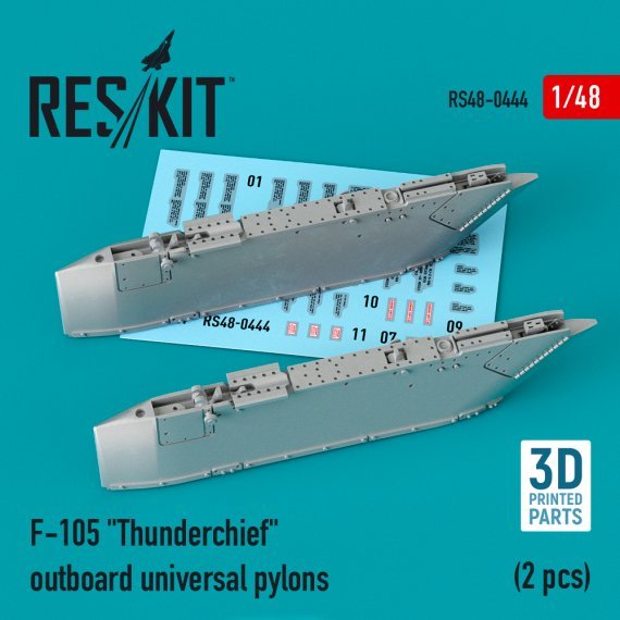 1/48 Republic F-105D/F-105G outboard AGM-12 & AGM-45 pylons
