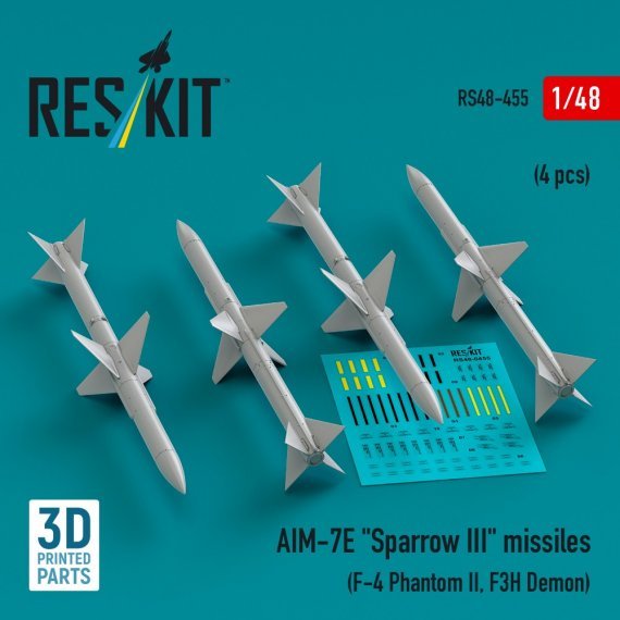 1/48 AIM-7E Sparrow III missiles.