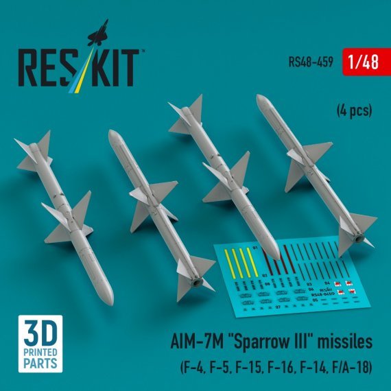 1/48 AIM-7M Sparrow III missiles.