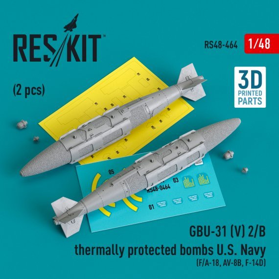 1/48 GBU-31 for V 2/B thermally protected bombs U.S. Navy