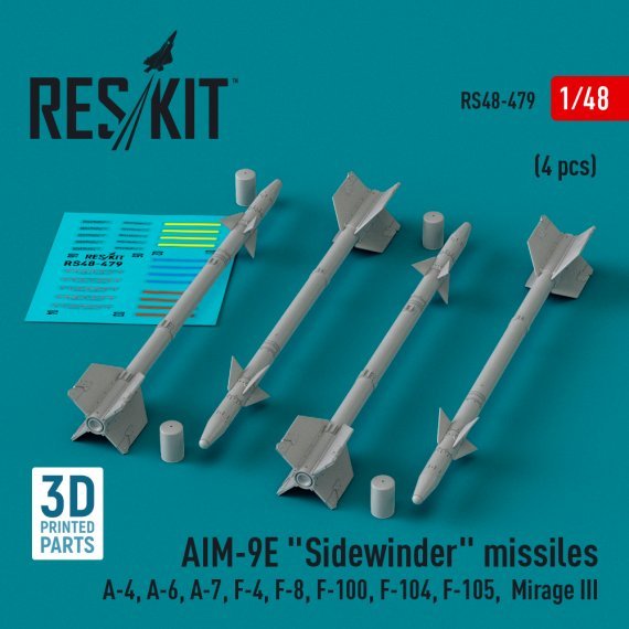 1/48 AIM-9E Sidewinder missiles.