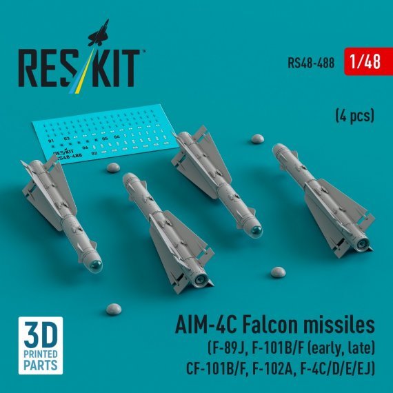 1/48 AIM-4C Falcon missiles.