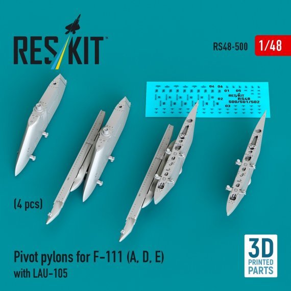 1/48 Pivot pylons for F-111 A, D, E with LAU-105
