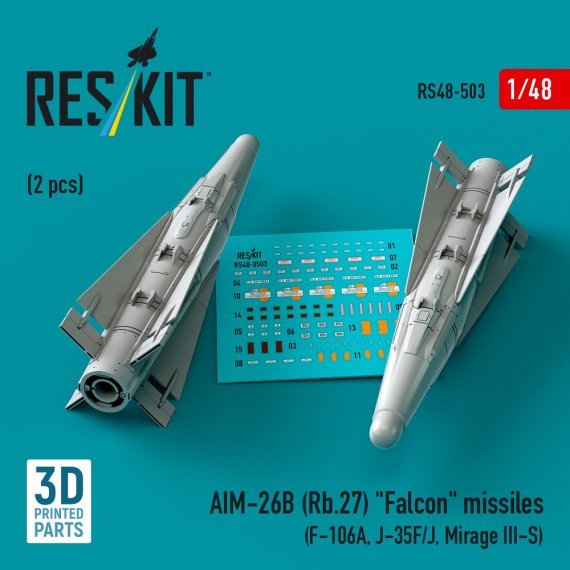 1/48 AIM-26B Rb.27 Falcon missiles.