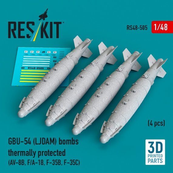 1/48 GBU-54 LJDAM bombs thermally prot. 4 pcs