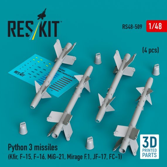 ResKit RS480509 Missiles Python 3 1/48 (4 pcs)