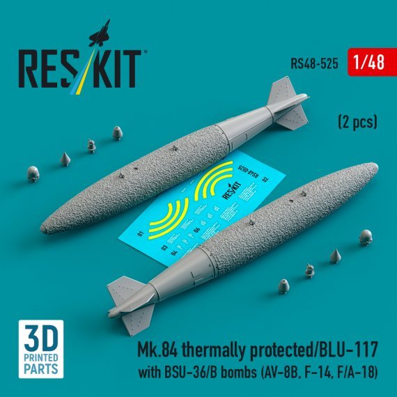 1/48 Mk.84 therm.prot./BLU-117 with BSU-36/B bombs