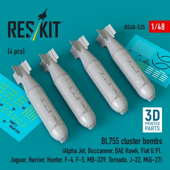 ResKit RS480535 Bombes cluster BL755 1/48