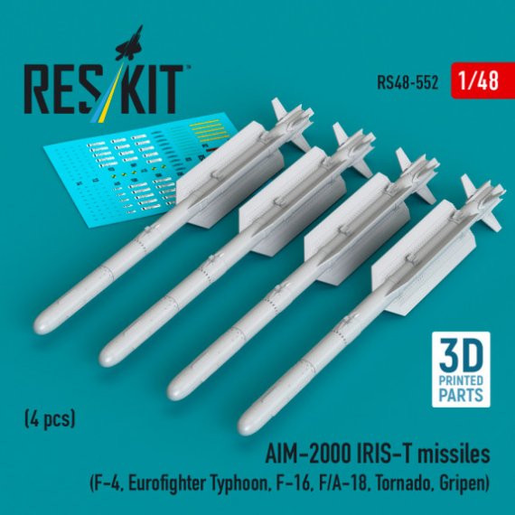RESKIT 1/48 AIM-2000 IRIS-T Raketen (4 Stk)