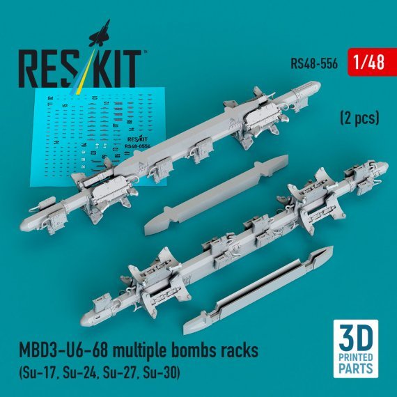 1/48 MBD3-U6-68 multiple bombs racks.