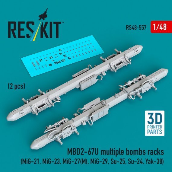 1/48 MBD2-67U multiple bombs racks.