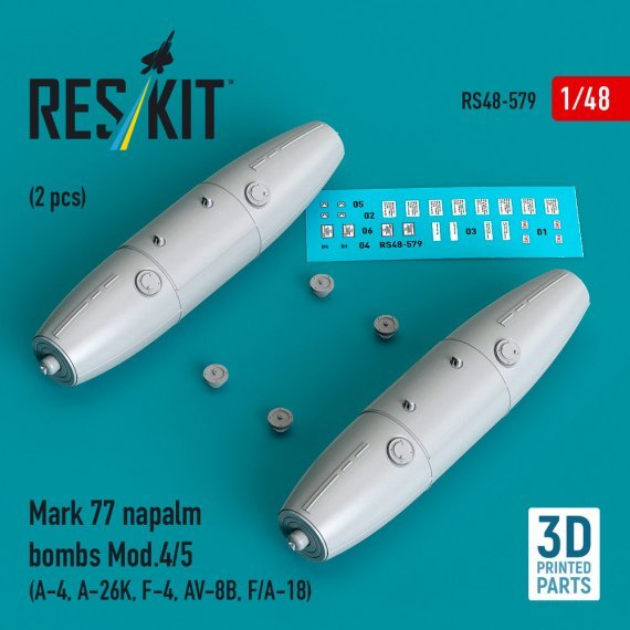1/48 Mark 77 napalm bombs Mod.4,5.