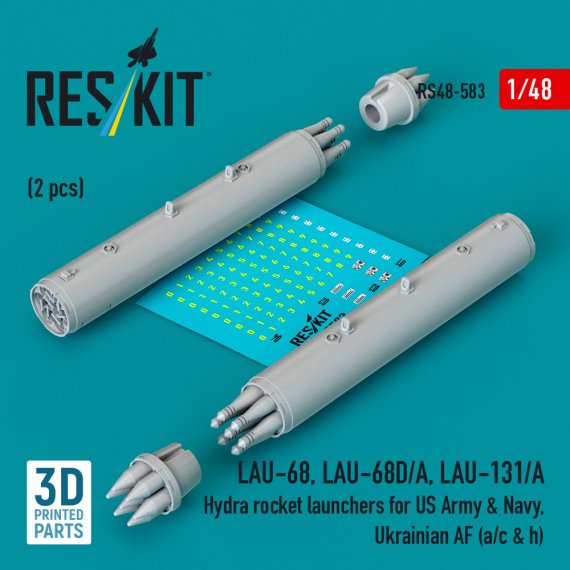 RESKIT 1/48 Lance-roquettes Hydra LAU-68/68D/A LAU-131/A