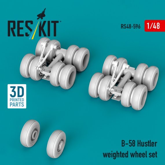 RESKIT B-58 Hustler Ensemble de roues lest�es 1/48