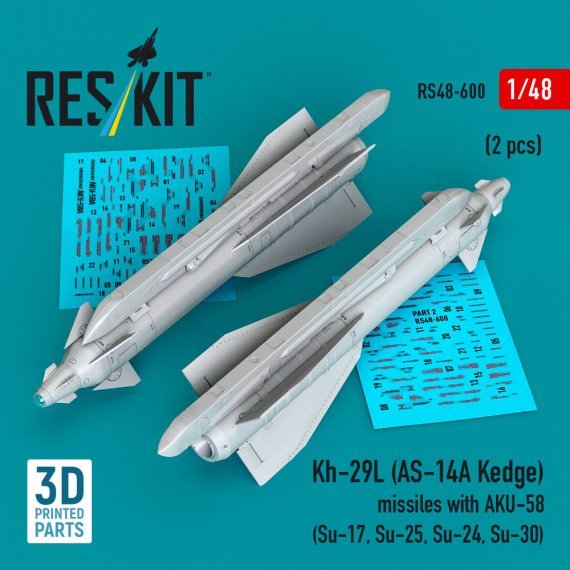 RESKIT 1/48 Missili Kh-29L AS-14A Kedge (2 pz)