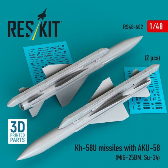 Reskit 1/48 Missili Kh-58U con AKU-58 (x2)