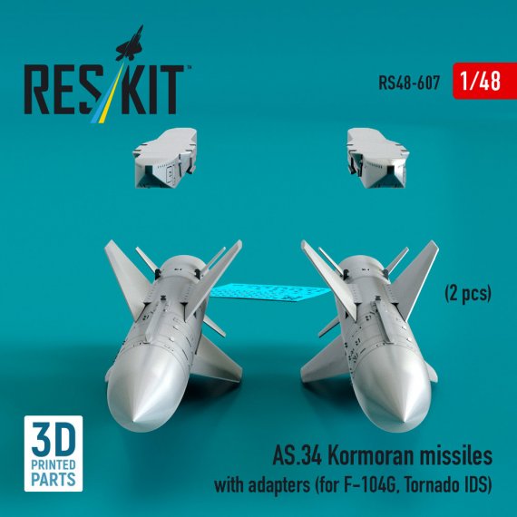 Reskit 1/48 Missiles AS.34 Kormoran avec adaptateurs