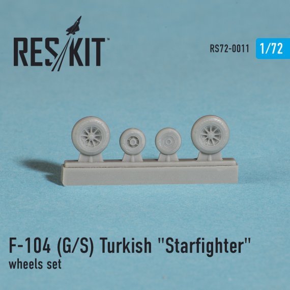 1/72 Lockheed F-104G/F-104S Turkish Starfighter wheels set