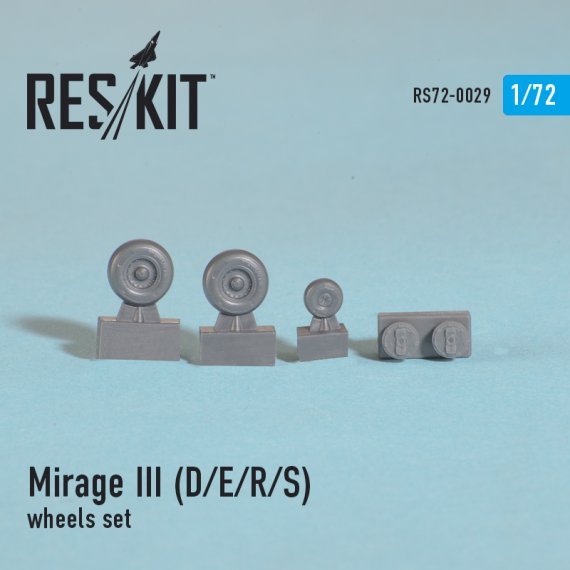 1/72 Dassault Mirage IIID/IIIE/IIIR/IIIS wheels set