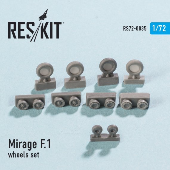 1/72 Dassault Mirage F.1 wheels set