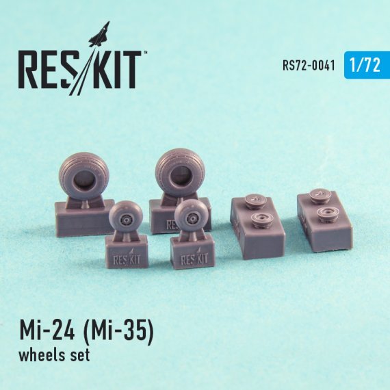 1/72 Mil Mi-24 wheels set