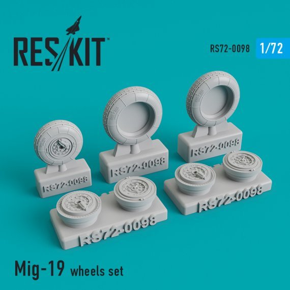 1/72 MiG-19 wheels set