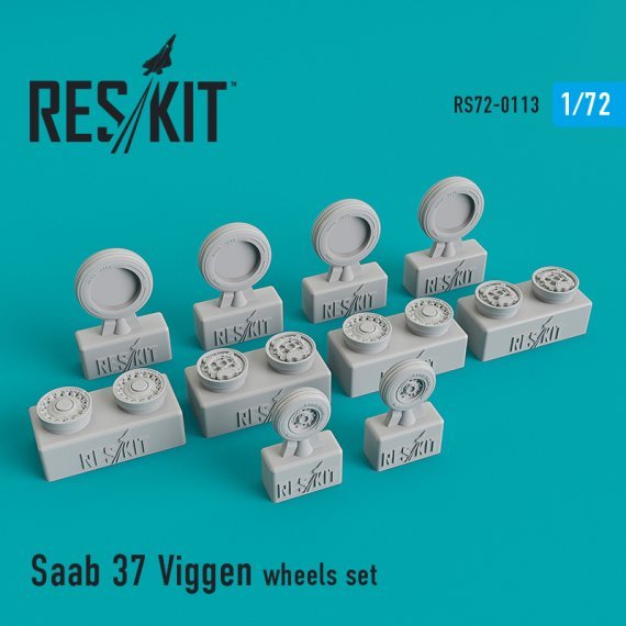1/72 Saab 37 Viggen wheels set